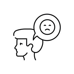 Negative  Behaviour Vector icon