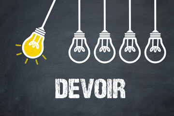 devoir	
