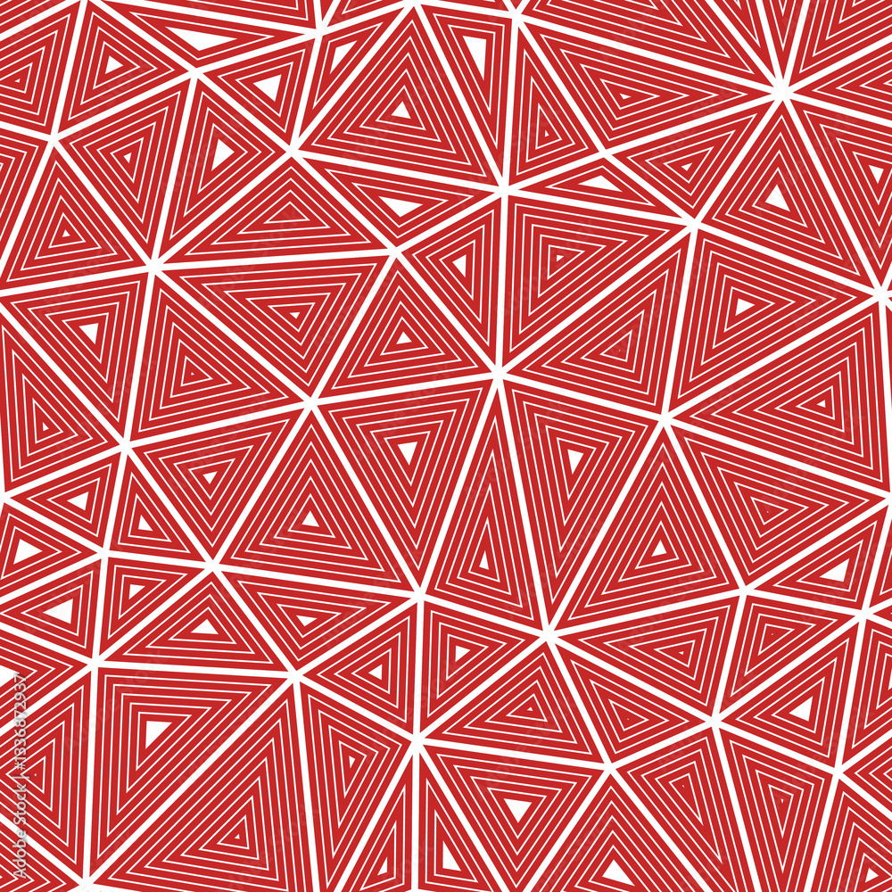 Poster triangles background. large shape size. multiple repeated inner triangles. solid color style. repeat