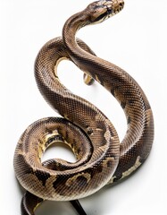 Obraz premium Anaconda isolated white background