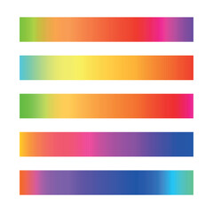Fototapeta premium Vibrant gradient bars showcasing a spectrum of colors, perfect for design and art projects.