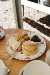 a british cream tea plate