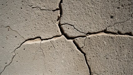 Obraz premium Cracked concrete wall texture for industrial and construction design projects.