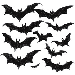 Fototapeta premium halloween bat set