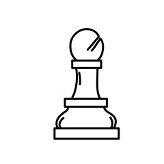 Chess pieces icon vector

