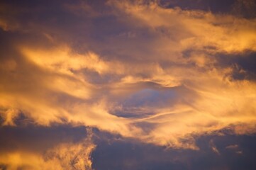 Obraz premium Sunrise and Fog Umbria Tuscany Italy January