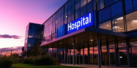 Obraz premium Hospital with 