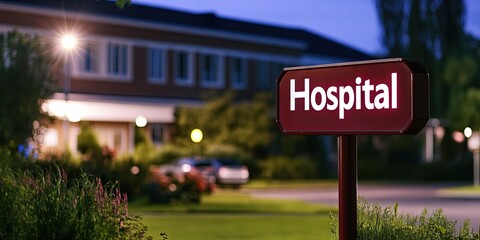 Obraz premium Hospital with 