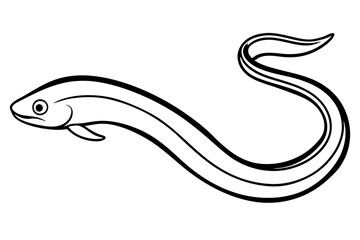 Abstract Ribbon Eel Art