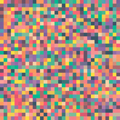 ILLUSTRATION ABSTRACT BACKGROUND PIXEL PATTERN COLORFUL MOSAIC GRID DESIGN WITH GEOMETRIC SHAPES VECTOR TEMPLATE GOOD FOR MODERN WEBSITE, WALLPAPER, COVER DESIGN 
