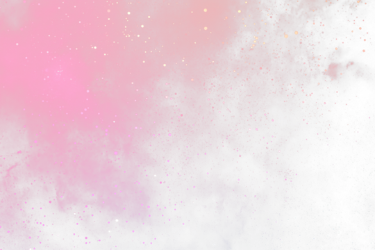Pink nebula, cosmic dust, stars, space background.