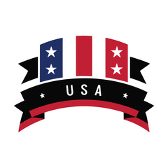usa stripes banner vector illustration