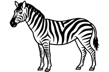 Abstract Zebra Outline