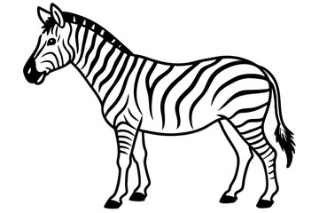Abstract Zebra Outline