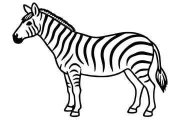 Abstract Zebra Outline