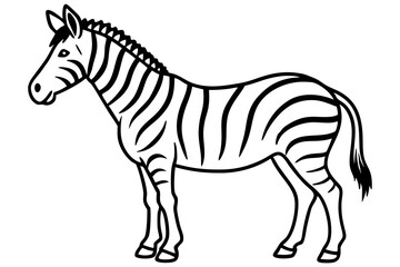 Abstract Zebra Outline