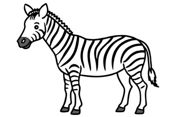Abstract Zebra Outline