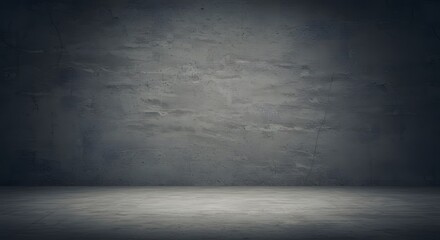 Dark Grunge Concrete Wall and Floor Room Background for Presentation