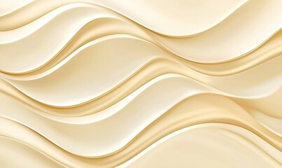 Obraz premium Creamy abstract waves flow gently across the frame, forming a smooth, textured background with depth and elegant curves