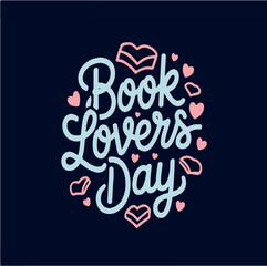 illustration, vector, library, happy, book, pink, poster, book lover, reading, banner, knowledge, bookstore, flat design, concept, student, template, story, open, background, badge, heart, valentine, 