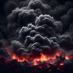 burning fire in the fire