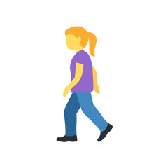 Person Walking (Blonde Hair)

