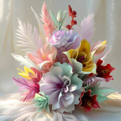 Fototapeta premium abstract floral background