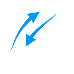 blue arrow showing wind
