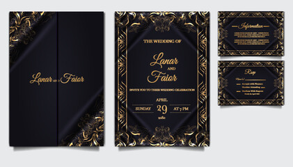 invitation wedding luxury design card