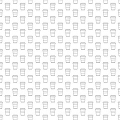 doodle cup of coffee pattern background. doodle cup of coffee seamless pattern background. seamless pattern of cup of coffee in doodle style. Seamless Pattern of a cup of coffee.