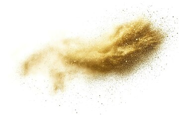 Abstract Gold Dust Explosion, Golden Powder Cloud Burst, Luxury Sparkle Texture