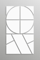 Template collage of nine frames, images, photos