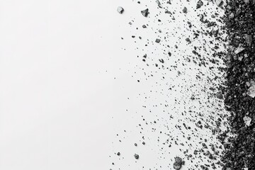 Obraz premium Abstract Silver and Black Crumbled Texture Background Design