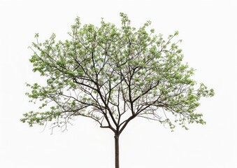 Obraz premium Lush green tree isolated background