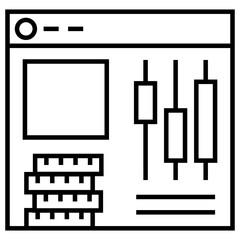 trading account vector icon