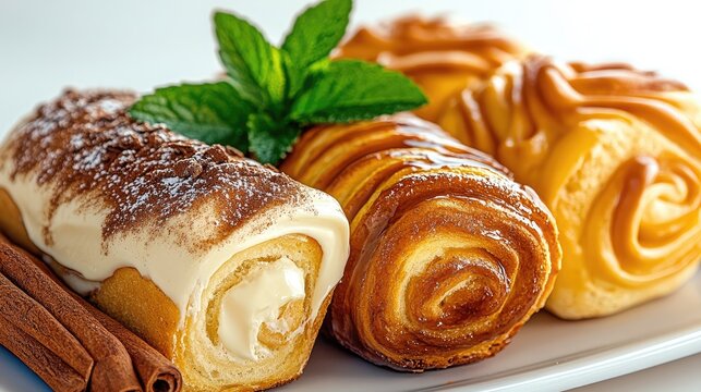 A bakery where the scent of cinnamon and vanilla swirls through the air - Powered by Adobe