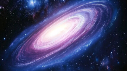 Fototapeta premium Exploring Cosmic Wonders A Vast Landscape of Swirling Galaxies in the Universe