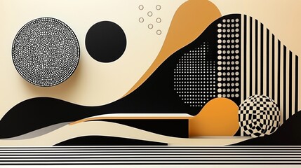 Minimalist Winter Tree Silhouette Against Large Red Sun with Rolling Hills