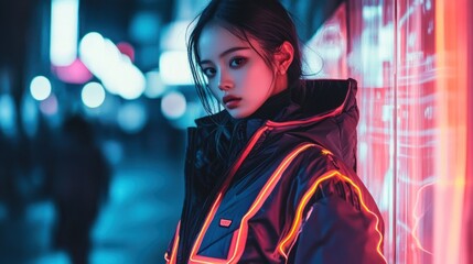 Neon City Nights: A Cyberpunk Portrait