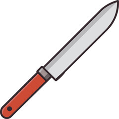 Vector illustration of a simple knife
