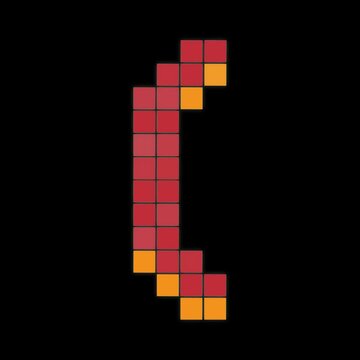 Parentheses 8 Bit Pixel