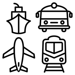 Transportation Outline Icon