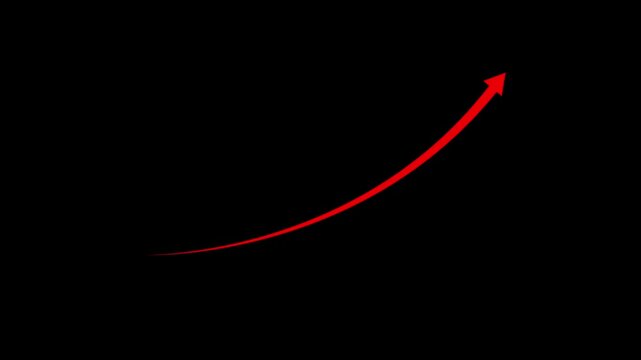 Down arrow animation, Falling prices concept arrow animation.