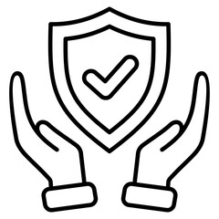 Protection Outline Icon