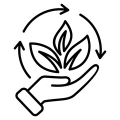 Sustainability Outline Icon