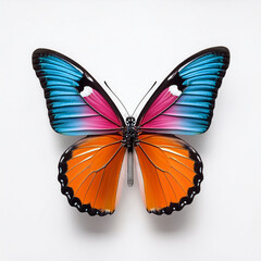 Obraz premium Butterfly clip isolate with white background.white backgro-045.png