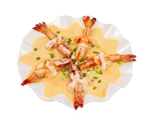 Shrimp steamed milk 