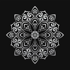 Simple round decoration. mandala design