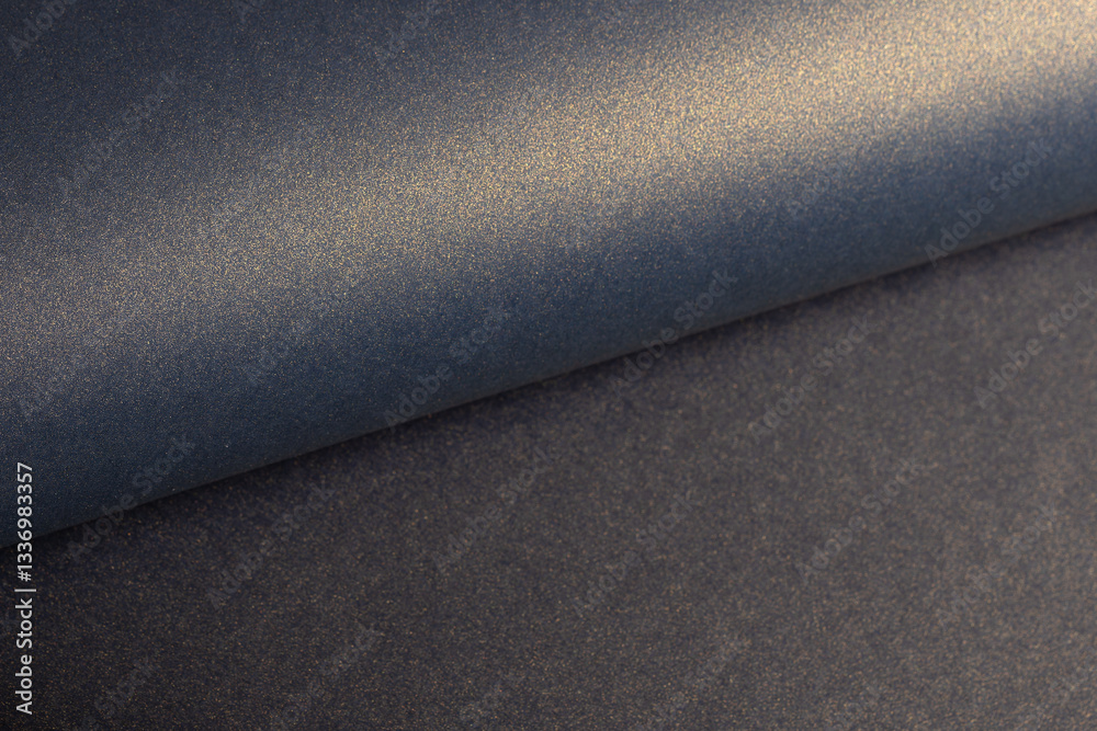 Poster elegant blue paper texture with a golden pearlescent shimmer and glossy finish. rich and sleek desig