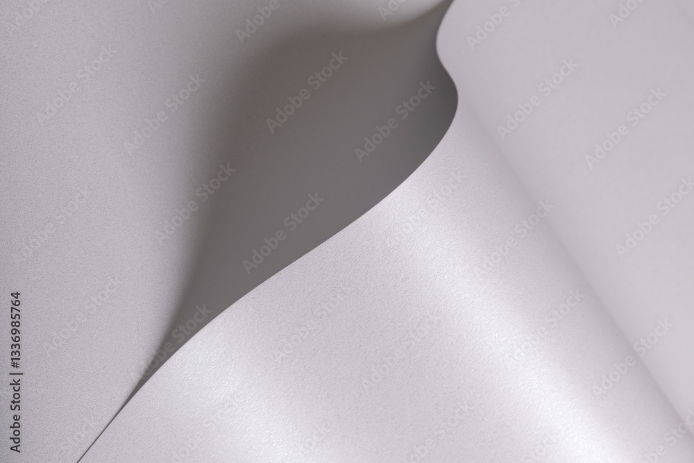 Aufkleber elegant off-white paper texture with a pearlescent gloss and subtle wavy curves. shimmering, reflect